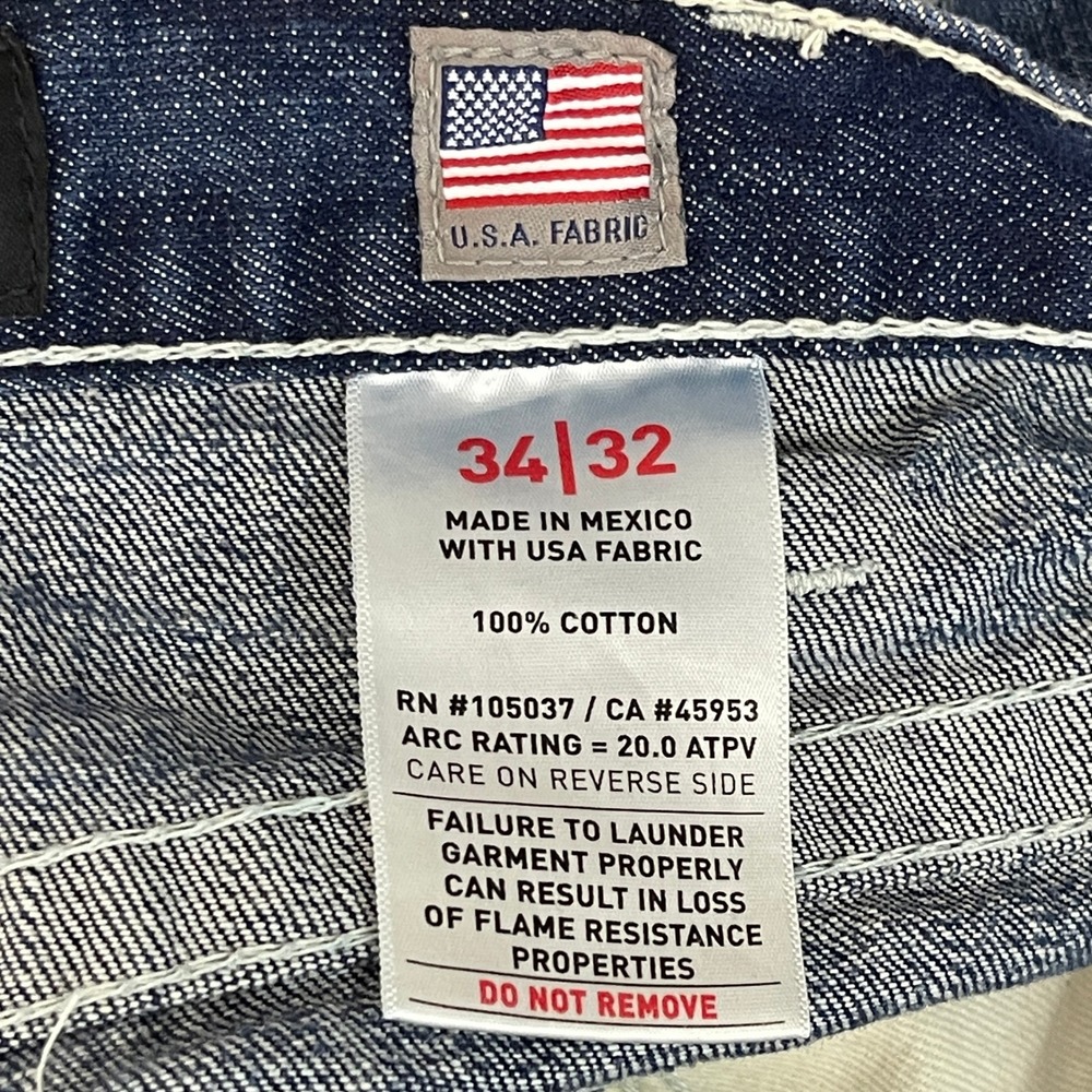 Ariat FR M4 Relaxed Boot Cut Jeans Mens 34x32 Flame Resistant Work Denim Pants - Picture 3 of 16